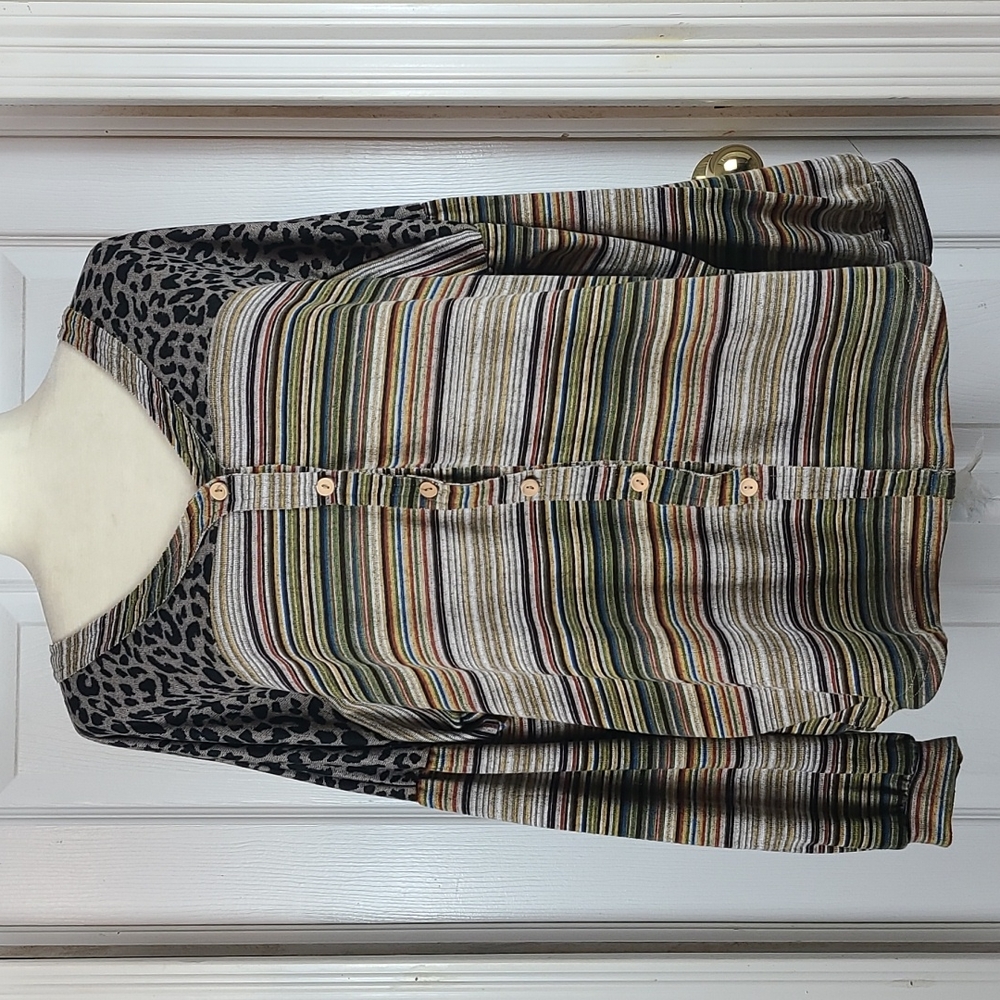 The Paisley Parrot Mixed Prints Cardigan